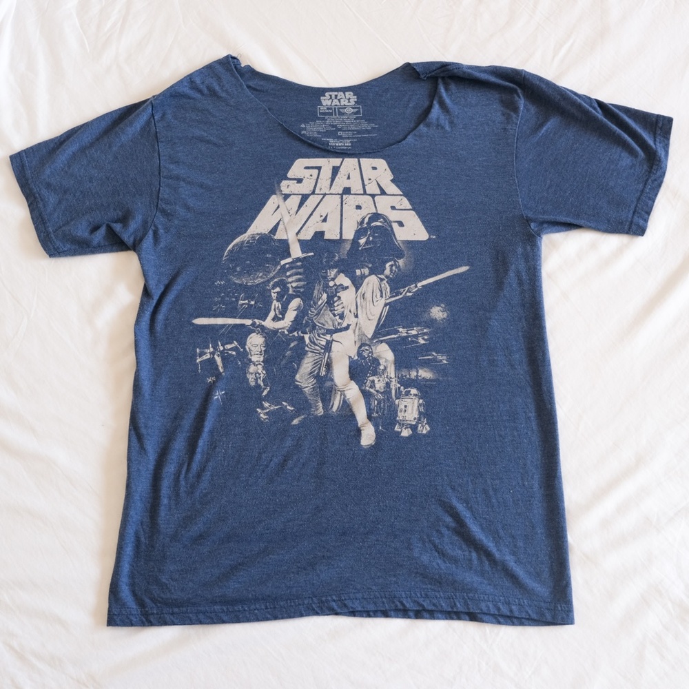 Star Wars Vintage Graphic Print T-Shirt Top Disney